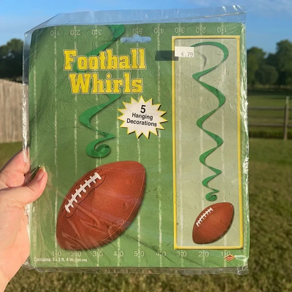 🎃 FOOTBALL PARTY Whirlywig Decoration!